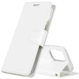 GOOSPERY SONATA DIARY Horizontal Flip Leather Case with Holder & Card Slots & Wallet For iPhone 12 / 12 Pro(White)