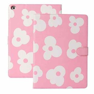 Flower Pattern Horizontal Flip Leather Case with Holder & Sleep / Wake-up Function For iPad mini 2019 & 4(Pink)