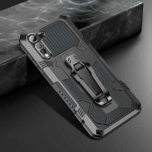 For Motorola Moto G8 Power Lite Machine Armor Warrior Shockproof PC + TPU Protective Case(Gray)