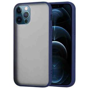 GOOSPERY PEACH GARDEN Shockproof Mobile Phone Protection Cover For iPhone 12 Pro Max(Navy Blue)