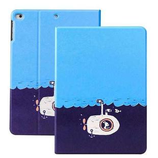 Horizontal Flip Leather Case with Holder & Sleep / Wake-up Function For iPad 9.7 (2018) & (2017)(Undersea Adventure)