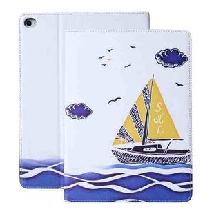 For iPad Pro 11 (2018) Cross Texture Horizontal Flip PU Leather Case with Holder & Sleep / Wake-up Function(Sail)