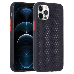 All-inclusive Shockproof Breathable TPU Protective Case For iPhone 12 / 12 Pro(Black)