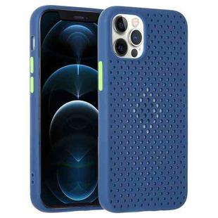 All-inclusive Shockproof Breathable TPU Protective Case For iPhone 12 / 12 Pro(Royal Blue)