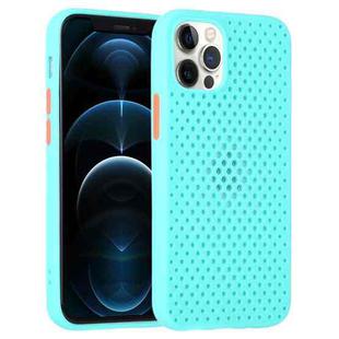 All-inclusive Shockproof Breathable TPU Protective Case For iPhone 12 / 12 Pro(Sky Blue)