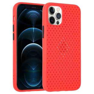 All-inclusive Shockproof Breathable TPU Protective Case For iPhone 12 Pro Max(Red)