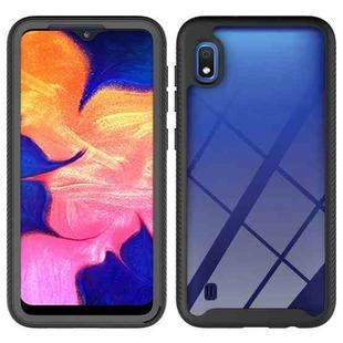 For Samsung Galaxy A10 Starry Sky Solid Color Series Shockproof PC + TPU Protective Case(Black)