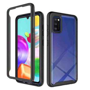 For Samsung Galaxy A41 Starry Sky Solid Color Series Shockproof PC + TPU Protective Case(Black)