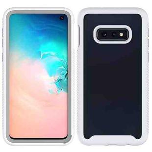 For Samsung Galaxy S10e Starry Sky Solid Color Series Shockproof PC + TPU Protective Case(White)