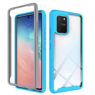 For Samsung Galaxy S10 Lite Starry Sky Solid Color Series Shockproof PC + TPU Protective Case(Baby Blue)