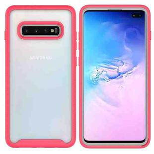 For Samsung Galaxy S10 Plus Starry Sky Solid Color Series Shockproof PC + TPU Protective Case(Red)