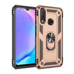 For Vivo Y3 / Y17 Shockproof TPU + PC Protective Case with 360 Degree Rotating Holder(Gold)