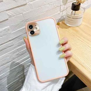 For iPhone 11 Electroplating All-Inclusive Pure TPU Protective Case with Metal Lens Cover (Orange)