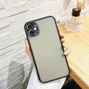 For iPhone 11 Pro Electroplating All-Inclusive Pure TPU Protective Case with Metal Lens Cover (Black Grey)