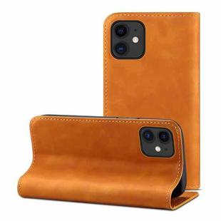 PU + TPU Horizontal Flip Leather Case with Holder & Card Slots & Wallet For iPhone 12 mini(Khaki)