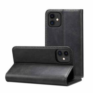 For iPhone 12 mini Calf Texture Horizontal Flip Leather Case with Holder & Card Slots & Wallet (Black)