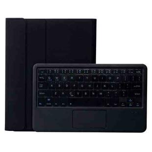 T098B-A Pressed Skin Texture TPU Detachable Candy Colors Bluetooth Keyboard Tablet Case for iPad Air 4 10.9 inch (2020), with Stand & Pen Slot & Touch(Black)
