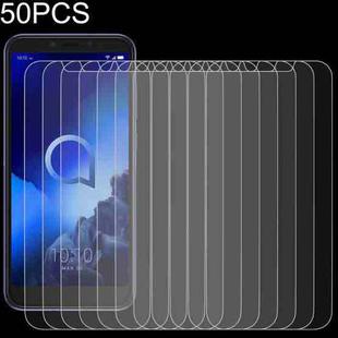 For Alcatel 1S 2020 50 PCS 0.26mm 9H 2.5D Tempered Glass Film