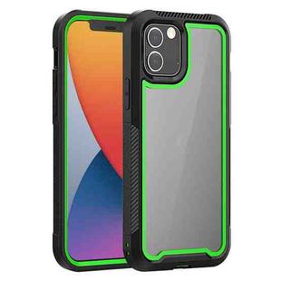 PC+TPU Color Frame Shockproof Phone Protective Case For iPhone 12/12 Pro(Green)