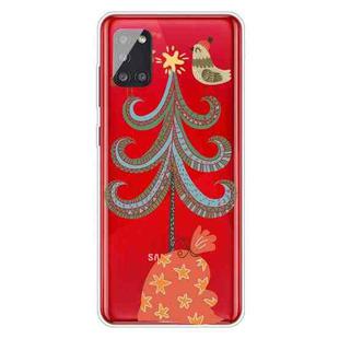For Samsung Galaxy A51 Trendy Cute Christmas Patterned Case Clear TPU Cover Phone Cases(Big Christmas Tree)