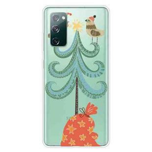 For Samsung Galaxy S20 FE Trendy Cute Christmas Patterned Case Clear TPU Cover Phone Cases(Big Christmas Tree)