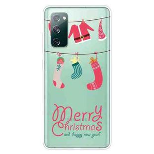 For Samsung Galaxy S20 FE Trendy Cute Christmas Patterned Case Clear TPU Cover Phone Cases(Christmas Suit)