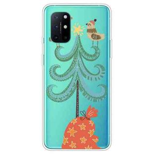 For OnePlus 8T Trendy Cute Christmas Patterned Case Clear TPU Cover Phone Cases(Big Christmas Tree)