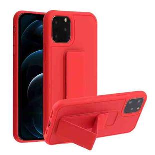 For iPhone 12 Pro Max Shockproof PC + TPU Protective Case with Wristband & Holder(Red)