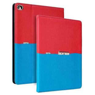 Contrast Color PU Leather Horizontal Flip Leather Case with Holder & Sleep / Wake-up Function For iPad Pro 10.5 inch & Air 3(Red Blue)