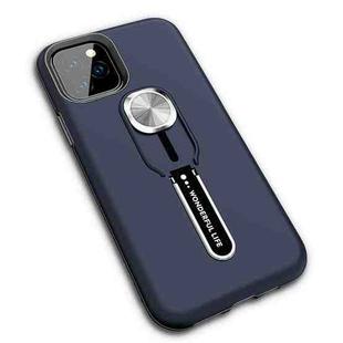 2 in 1 Shockproof TPU+PC Case with Ring Holder For iPhone 12 / 12 Pro(Blue)