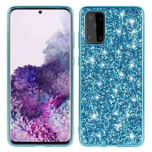 For Samsung Galaxy S20 FE Glitter Powder Shockproof TPU Protective Case(Blue)