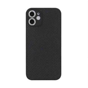 For iPhone 12 mini Shockproof Breathable PP Protective Case (Black)