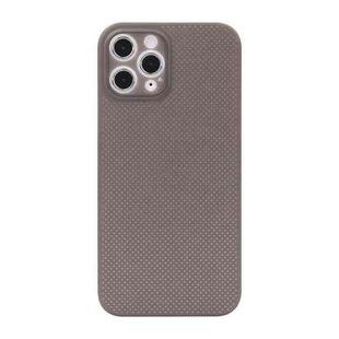 For iPhone 12 Shockproof Breathable PP Protective Case(Grey)
