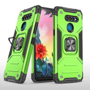For LG K50S Magnetic Armor Shockproof TPU + PC Case with Metal Ring Holder(Green)