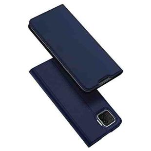 For OPPO F17 / A73 DUX DUCIS Skin Pro Series Horizontal Flip PU + TPU Leather Case with Holder & Card Slots(Blue)