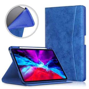Marble Cloth Texture Horizontal Flip TPU + PU Leather Case with Holder & Card Slot & Sleep / Wake-up Function For iPad Air (2020) 10.9(Dark Blue)