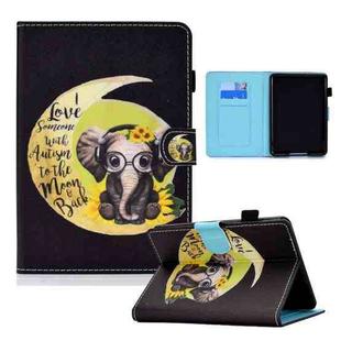 For Amazon Kindle Paperwhite 4 / 3 / 2 / 1 Colored Drawing Horizontal Flip Leather Case with Holder & Card Slots & Sleep / Wake-up Function(Starry Deer)