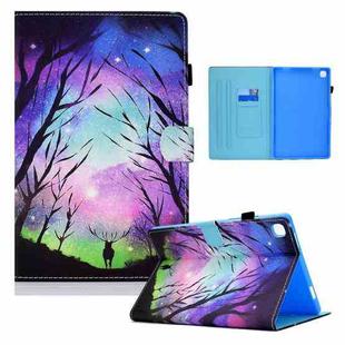 For Samsung Galaxy Tab S6 Lite P610 / P615 Colored Drawing Horizontal Flip Leather Case with Holder & Card Slots & Sleep / Wake-up Function(Starry Deer)