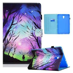 For Samsung Galaxy Tab A 10.5 T590 Colored Drawing Horizontal Flip Leather Case with Holder & Card Slots & Sleep / Wake-up Function(Starry Deer)