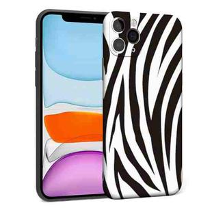 For iPhone 11 Precision Hole Shockproof Protective Case (Zebra)