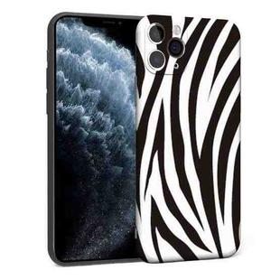 For iPhone 11 Pro Precision Hole Shockproof Protective Case (Zebra)