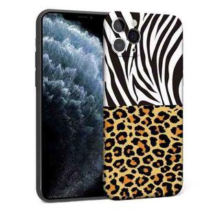 For iPhone 11 Pro Precision Hole Shockproof Protective Case (Leopard + Zebra)