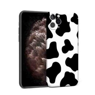 For iPhone 11 Pro Max Precision Hole Shockproof Protective Case (Milk Cow)