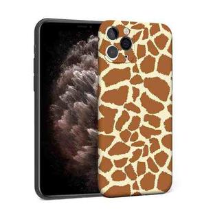 For iPhone 11 Pro Max Precision Hole Shockproof Protective Case (Giraffe)