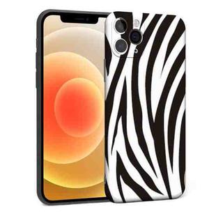 For iPhone 12 mini Precision Hole Shockproof Protective Case (Zebra)