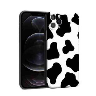 For iPhone 12 Pro Precision Hole Shockproof Protective Case(Milk Cow)