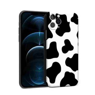 For iPhone 12 Pro Max Precision Hole Shockproof Protective Case(Milk Cow)