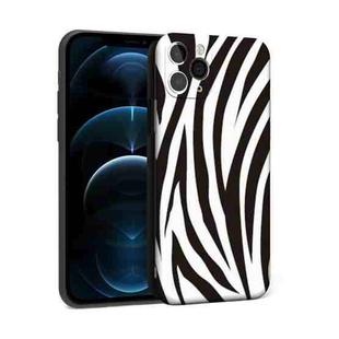 For iPhone 12 Pro Max Precision Hole Shockproof Protective Case(Zebra)