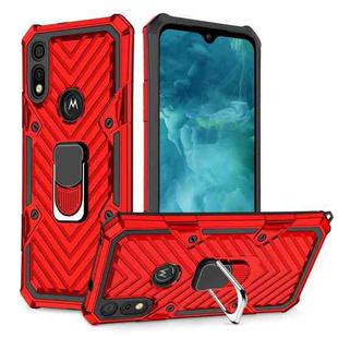 For Motorola Moto E7 / E (2020) Cool Armor PC + TPU Shockproof Case with 360 Degree Rotation Ring Holder(Red)