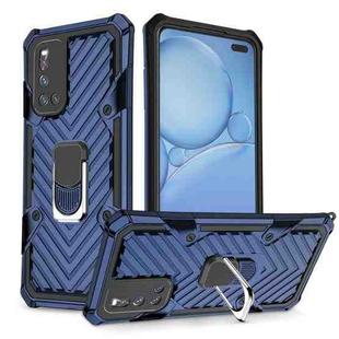 For Vivo V19 Cool Armor PC + TPU Shockproof Case with 360 Degree Rotation Ring Holder(Blue)